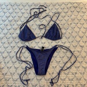 Blue sparkle Triangl bikini!!